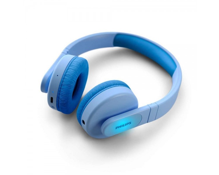 Auricular Philips Diadema Tak4206 Para Niños Azul Inalam