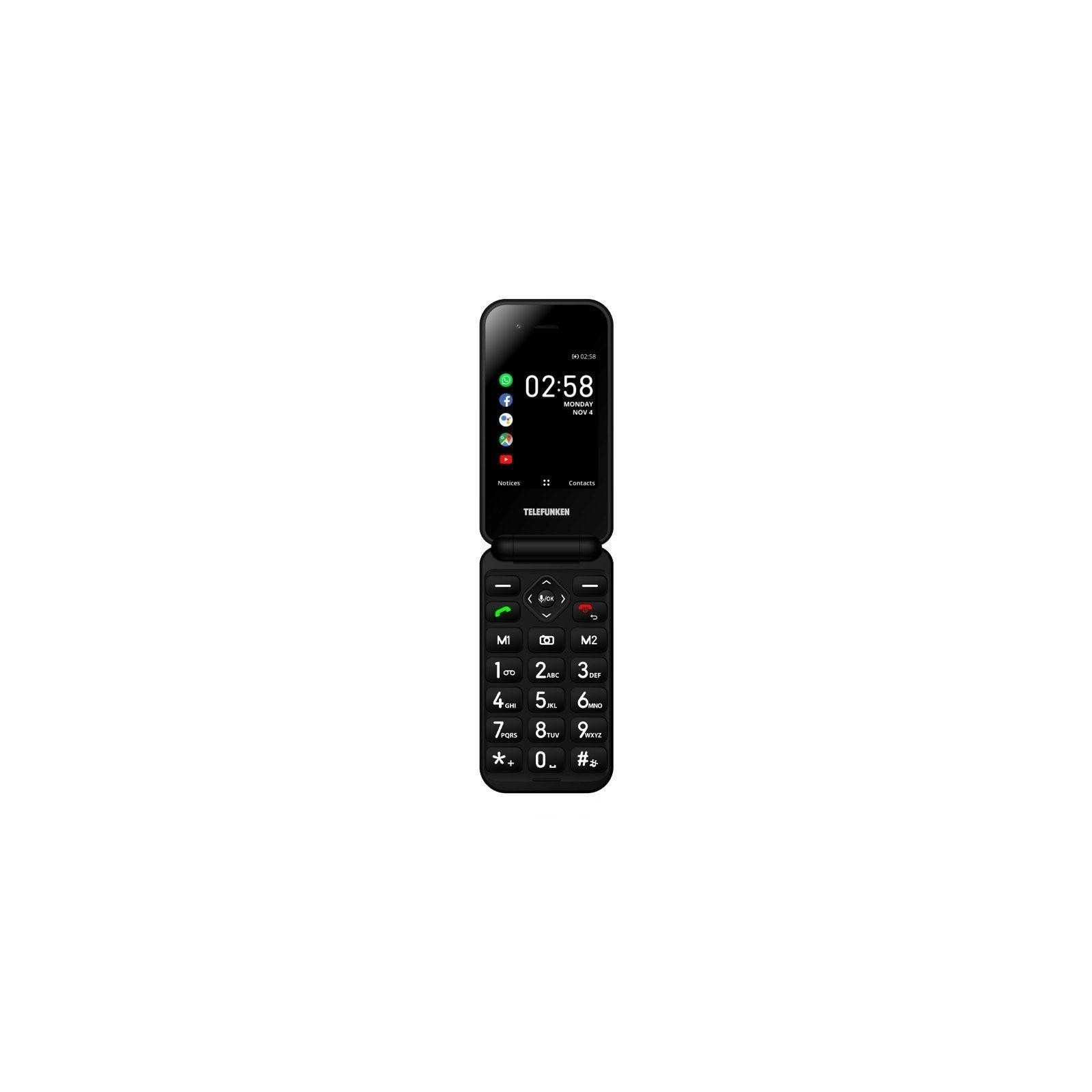 Teléfono Móvil Telefunken S740 Para Personas Mayores/ Negro