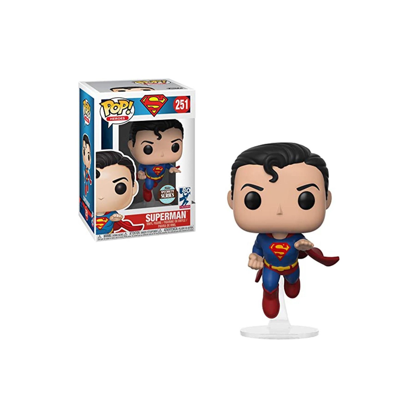 Figura Pop Dc Superman 80 Years Superman Flying Exclusive