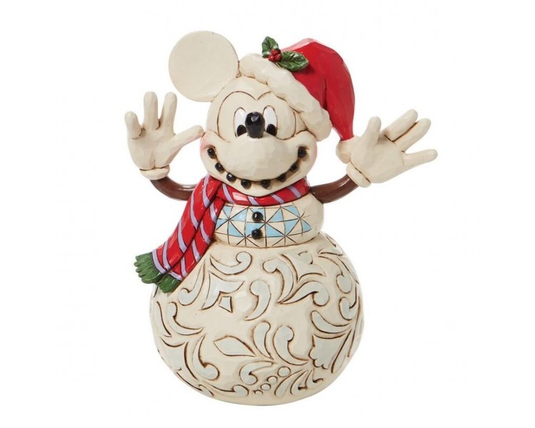 Figura Enesco Disney Muñeco Nieve Mickey