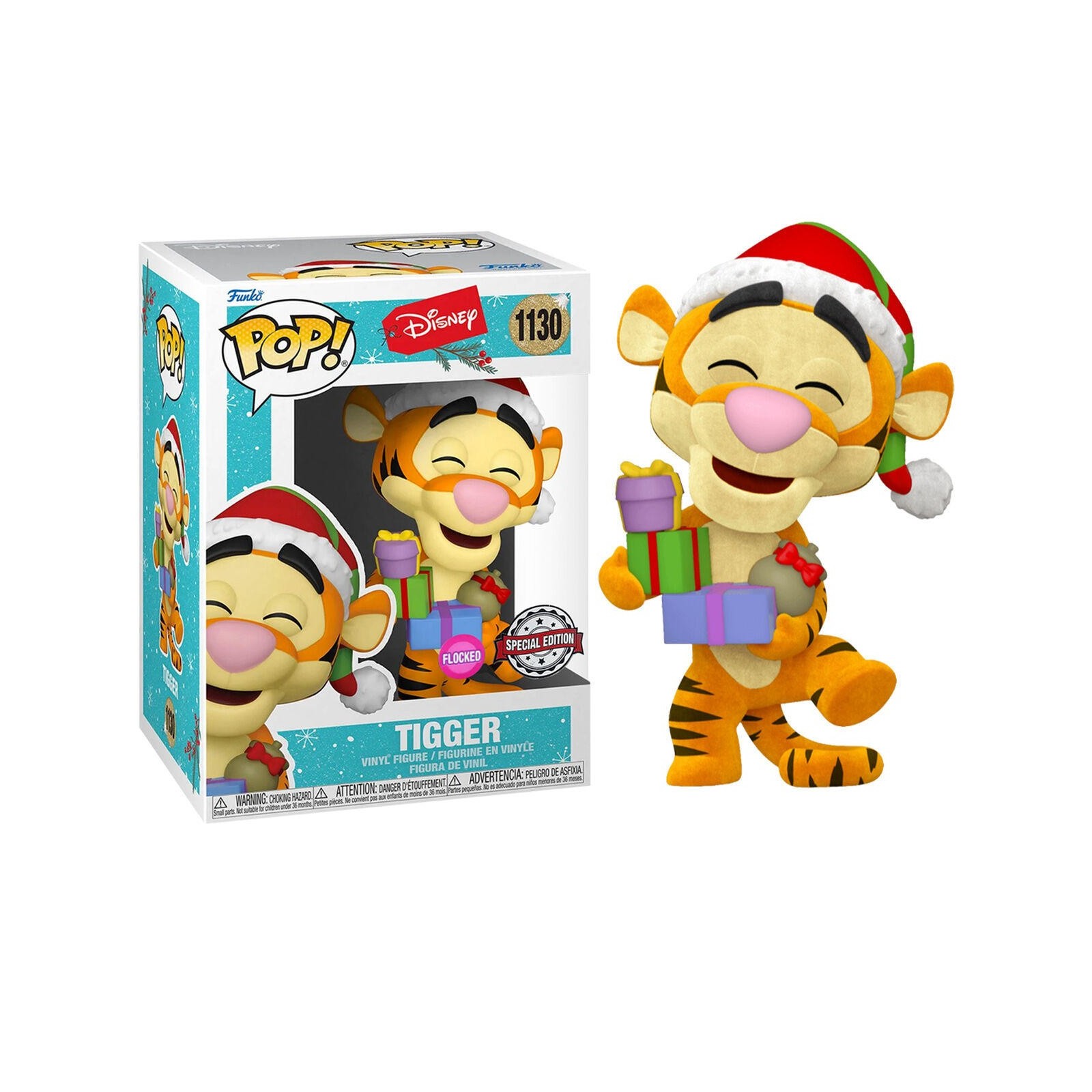 Figura Funko Pop Disney Holiday Tigger Flocked Exclusive