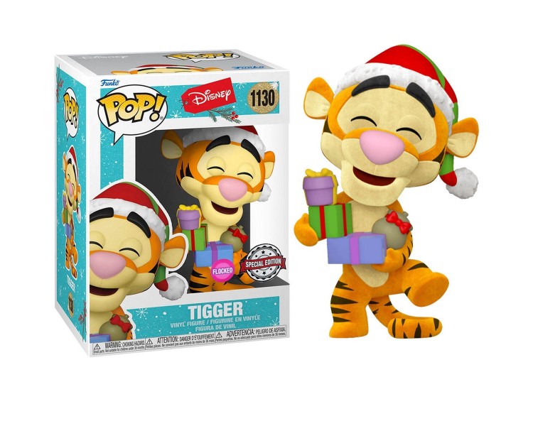 Figura Funko Pop Disney Holiday Tigger Flocked Exclusive