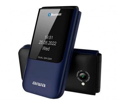 Movil Senior Fp-24Bl Blue Aiwa Diseño Flip Dualsim Botones G