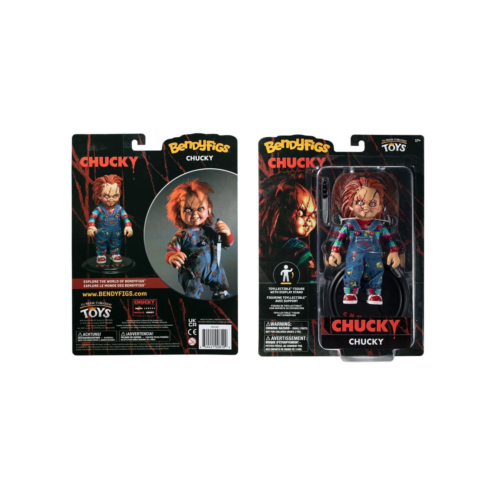 Figura Maleable Bendyfigs Chucky 14,5Cm