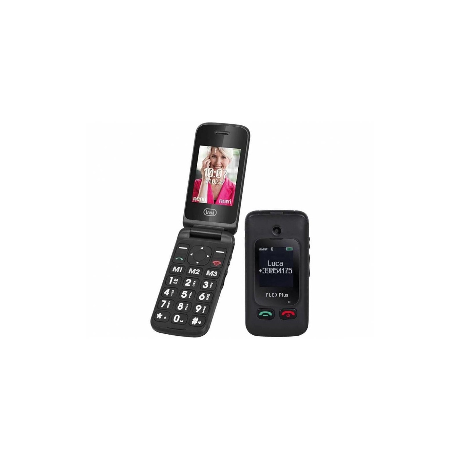 Teléfono Móvil Senior Trevi Flex Plus 55 Negro 2,4