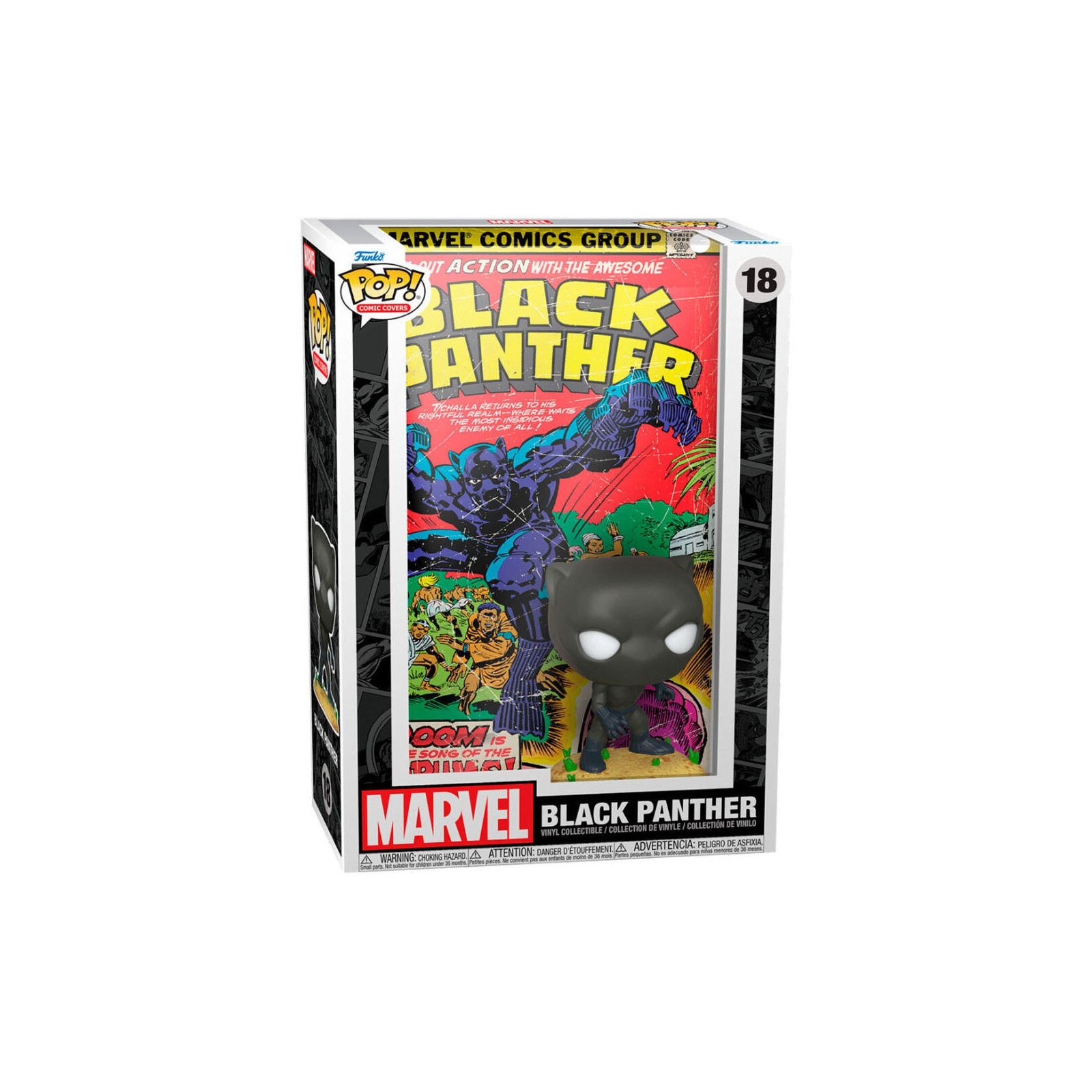 Figura Pop Comic Cover Marvel Black Panther