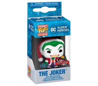Llavero Pocket Pop Dc Comics Holiday The Joker Exlusive