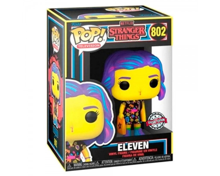 Figura Pop Stranger Things Eleven In Mall Outfit Black Light