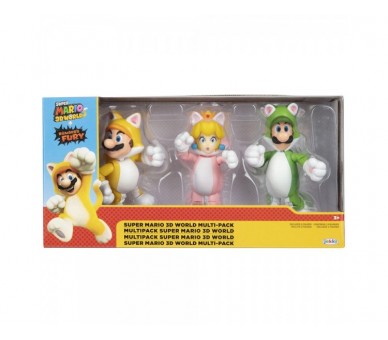 Blister 3 Figuras Super Mario Bros 10Cm