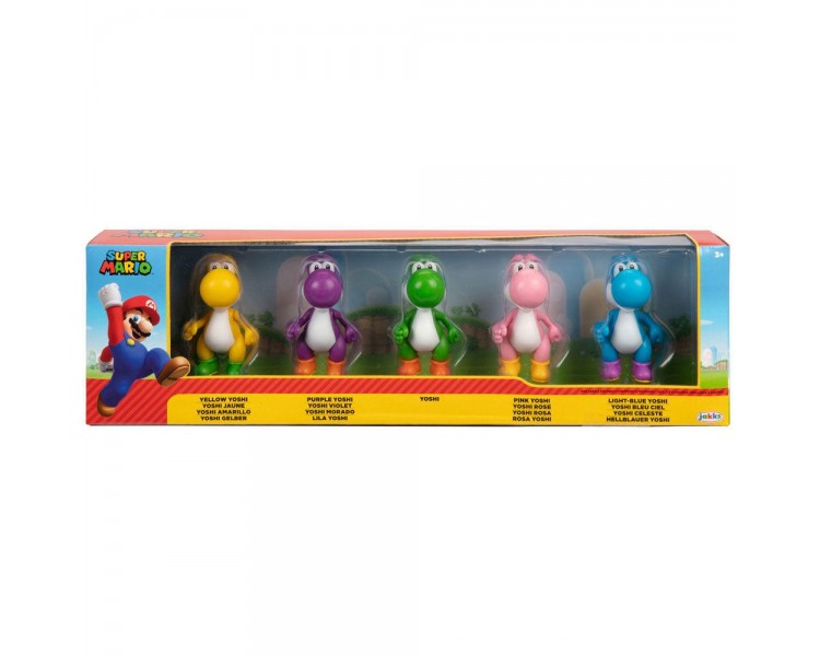 Blister 5 Figuras Yoshi Super Mario Bros 6,5Cm