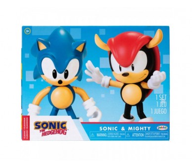 Set Figuras Sonic & Mighty Sonic The Hedgehog 10Cm