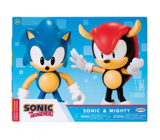 Set Figuras Sonic & Mighty Sonic The Hedgehog 10Cm