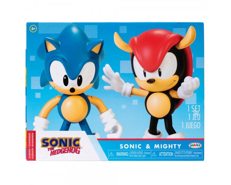 Set Figuras Sonic & Mighty Sonic The Hedgehog 10Cm