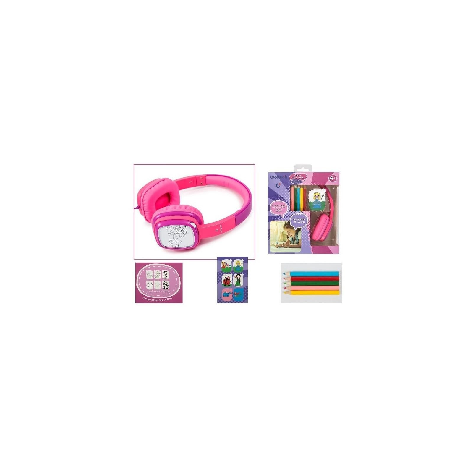 Auriculares Infantiles con Ficha para colorear Kids 1