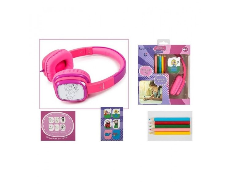 Auriculares Infantiles con Ficha para colorear Kids 1