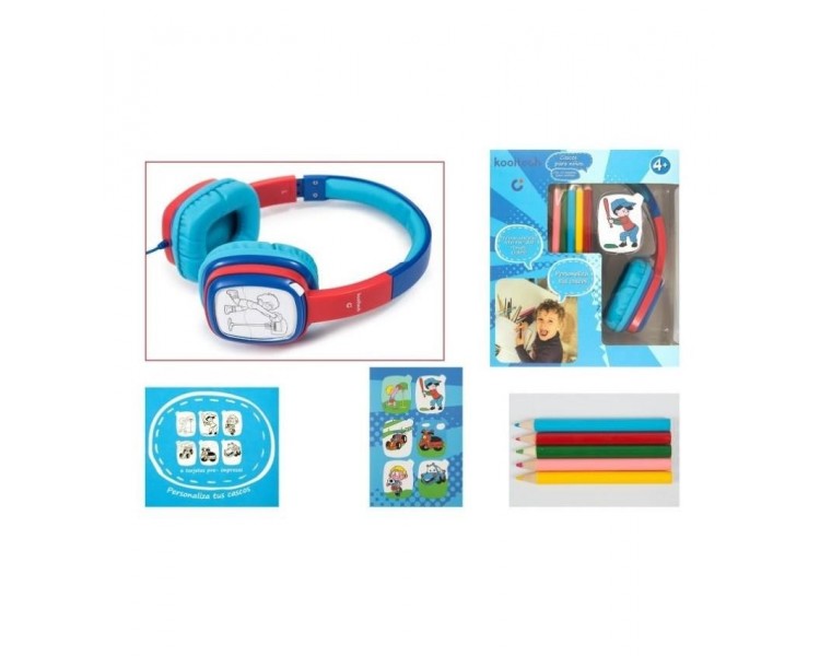 Auriculares Infantiles con Ficha para colorear Kids 3