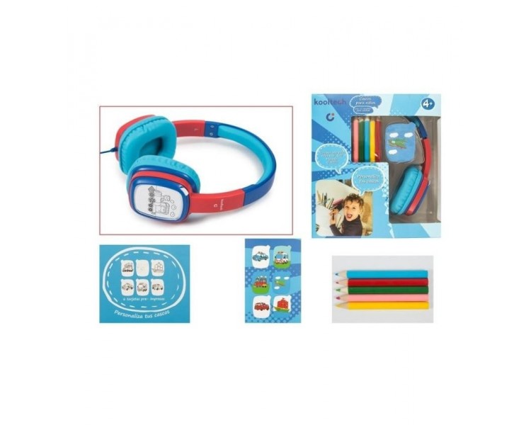 Auriculares Infantiles con Ficha para colorear Kids 4