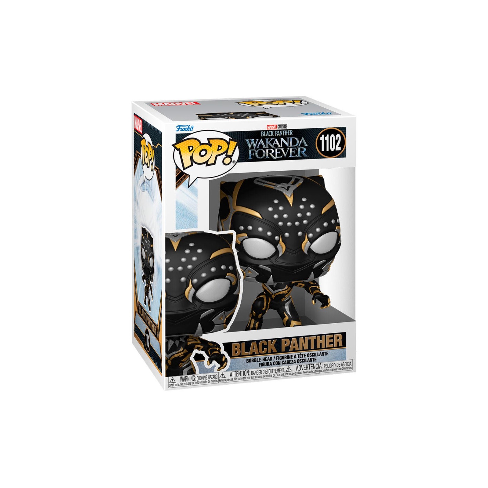 Figura Pop Marvel Black Panther Wakanda Forever Black Panthe