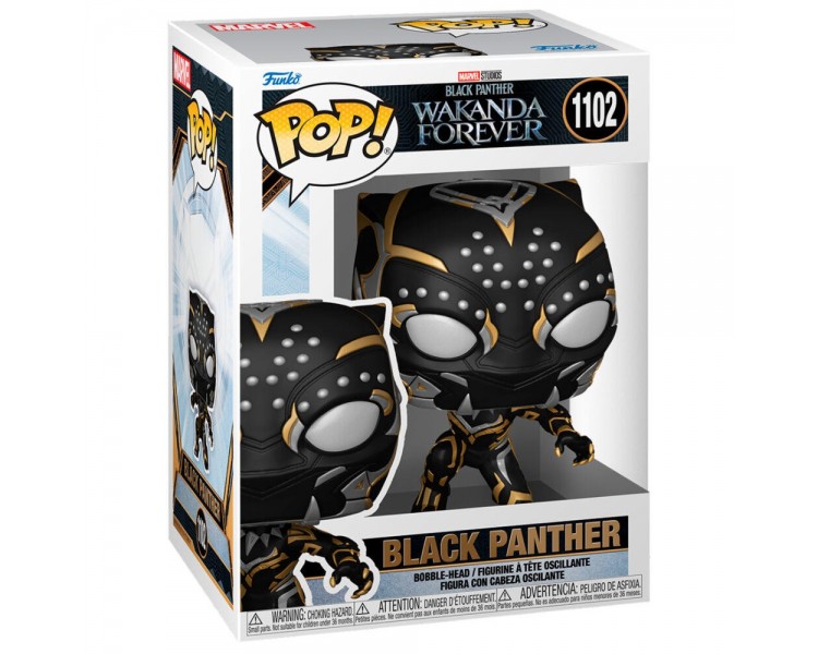 Figura Pop Marvel Black Panther Wakanda Forever Black Panthe