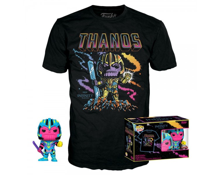 Set Figura Pop & Tee Marvel Infinity Saga Thanos Exclusive