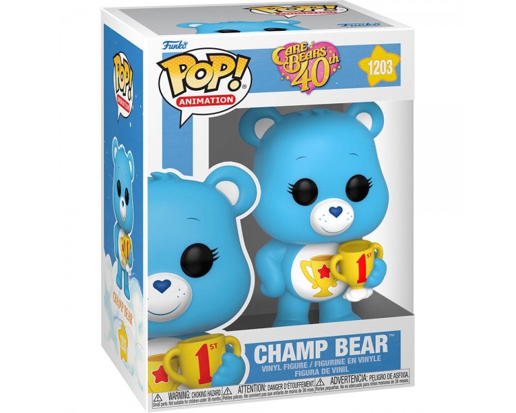 Figura Pop Care Bears 40Th Anniversary Champ Bear