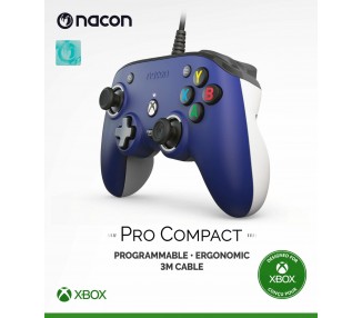 Mando con cable NACON PRO COMPACT Azul XBX