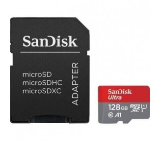 Tarjeta De Memoria Sandisk Ultra 128Gb Microsd Xc Con Adapta