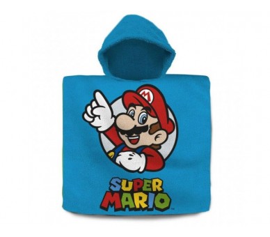 Poncho Toalla Super Mario Bros Algodon