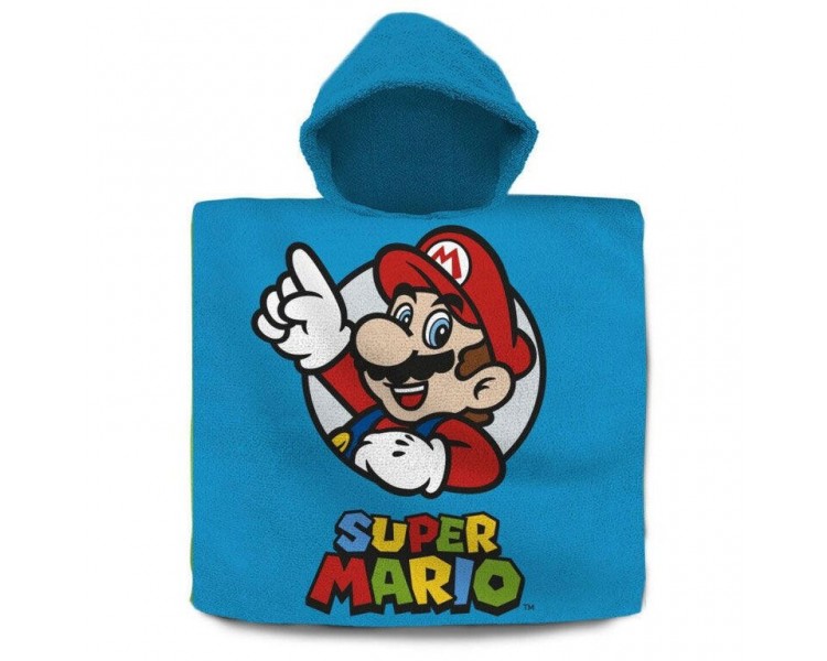 Poncho Toalla Super Mario Bros Algodon