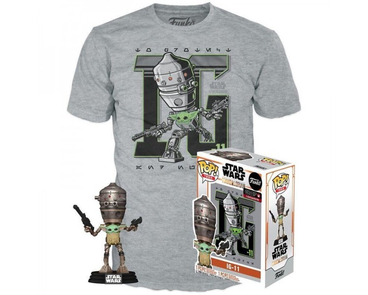 Set Figura Pop & Tee Star Wars Ig-11 With The Child Exclusiv