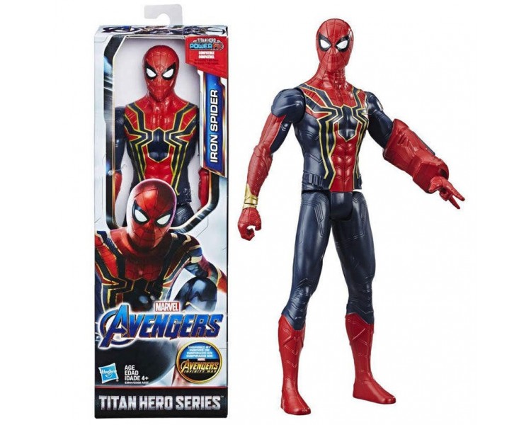 Figura Titan Hero Iron Spider Vengadores Avengers Marvel 30C