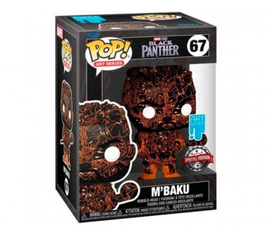 Figura Pop Marvel Black Panther M Baku Artist + Case Exclusi