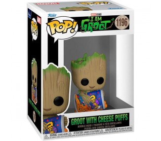 Figura Pop Marvel I Am Groot Groot With Cheese Puffs
