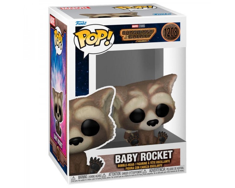 Figura Pop Marvel Guardianes De La Galaxia 3 Baby Rocket