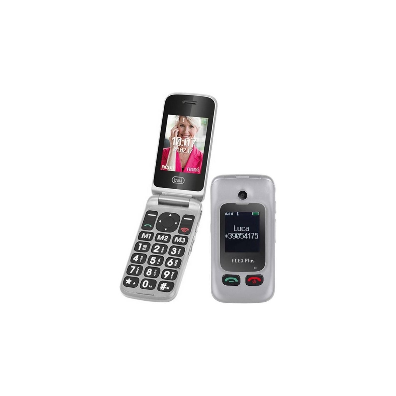 Telefono Trevi Flex Plus 55 Gris 2,4