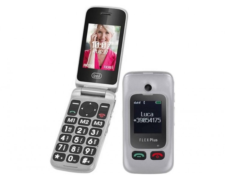 Telefono Trevi Flex Plus 55 Gris 2,4