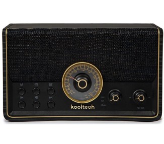 Radio Vintage Kooltech Techno Negro Bluetooth - Radio - Usb