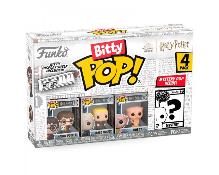 Blister 4 Figuras Bitty Pop Harry Potter - Harry Potter