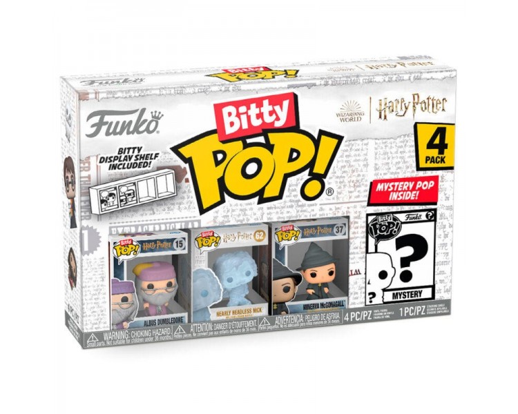 Blister 4 Figuras Bitty Pop Harry Potter Dumbledore