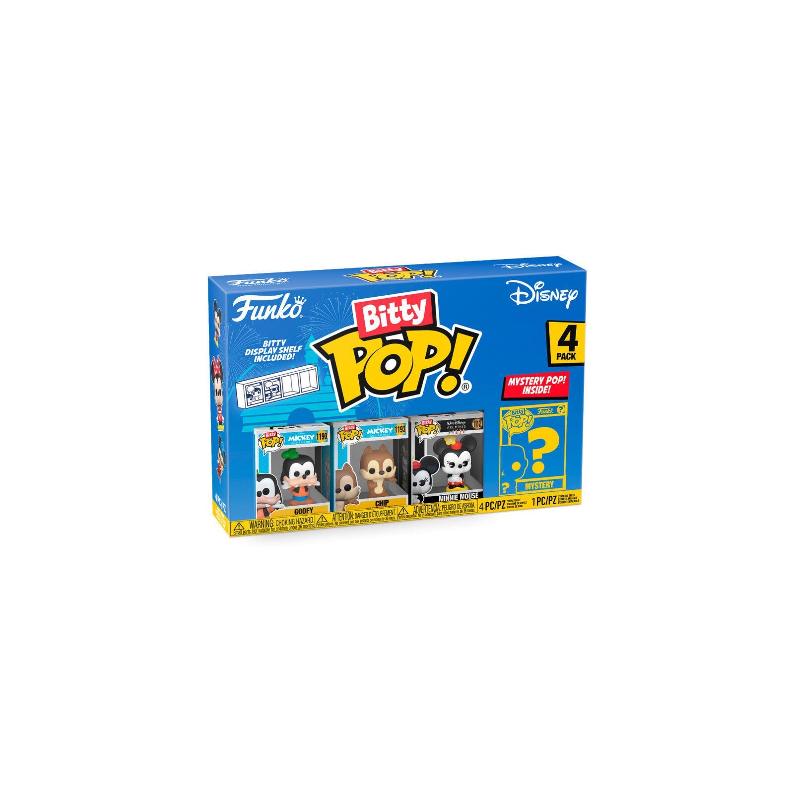 Blister 4 Figuras Bitty Pop Disney Goofy