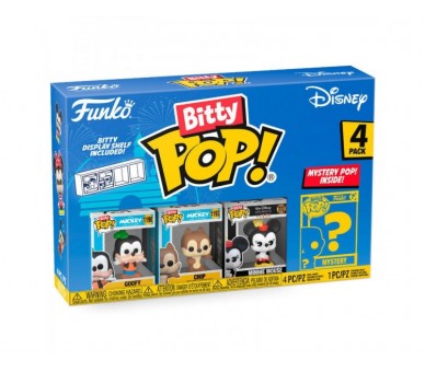 Blister 4 Figuras Bitty Pop Disney Goofy