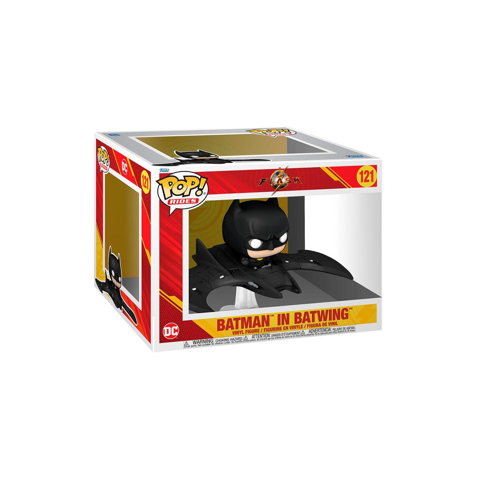 Figura Pop Ride Deluxe Dc Comics The Flash Batman In Batwing