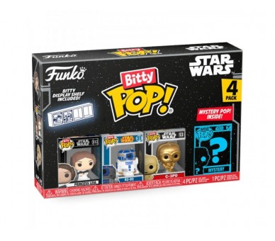 Blister 4 Figuras Bitty Pop Star Wars Leia