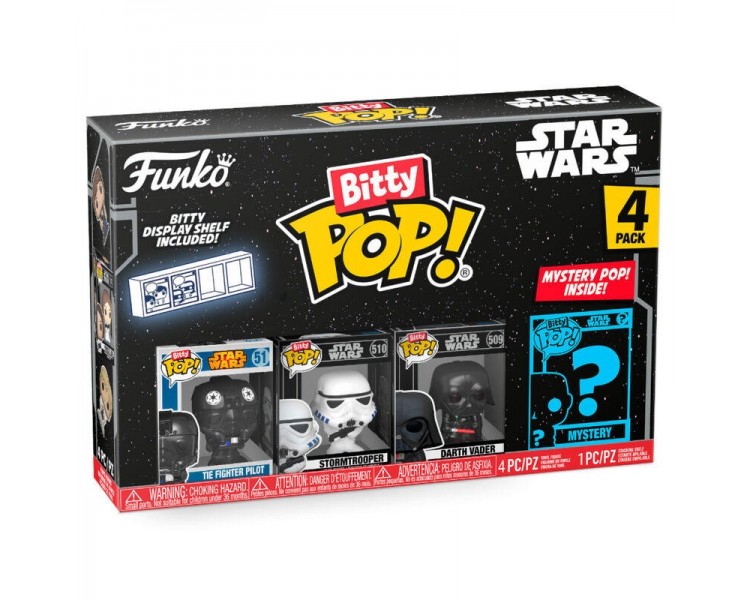 Blister 4 Figuras Bitty Pop Star Wars Darth Vader