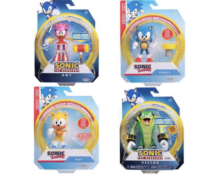 Pack 6 Figuras Serie 10 Sonic The Hedgehog 10Cm Surtido