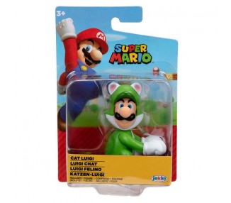 Figura Luigi Felino Super Mario Nintendo 6,5Cm