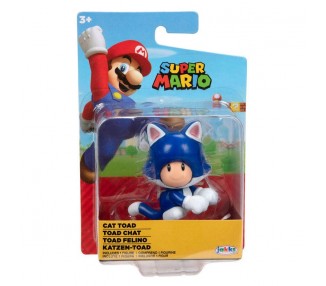 Figura Toad Felino Super Mario Nintendo 6,5Cm