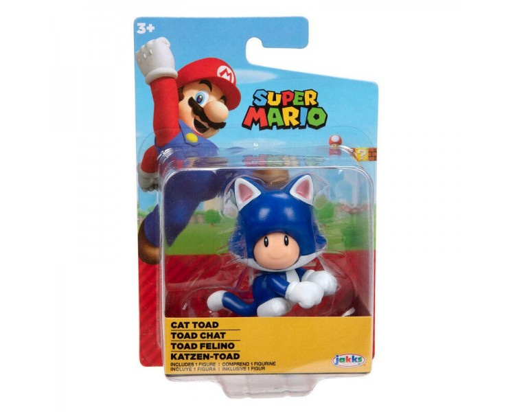 Figura Toad Felino Super Mario Nintendo 6,5Cm