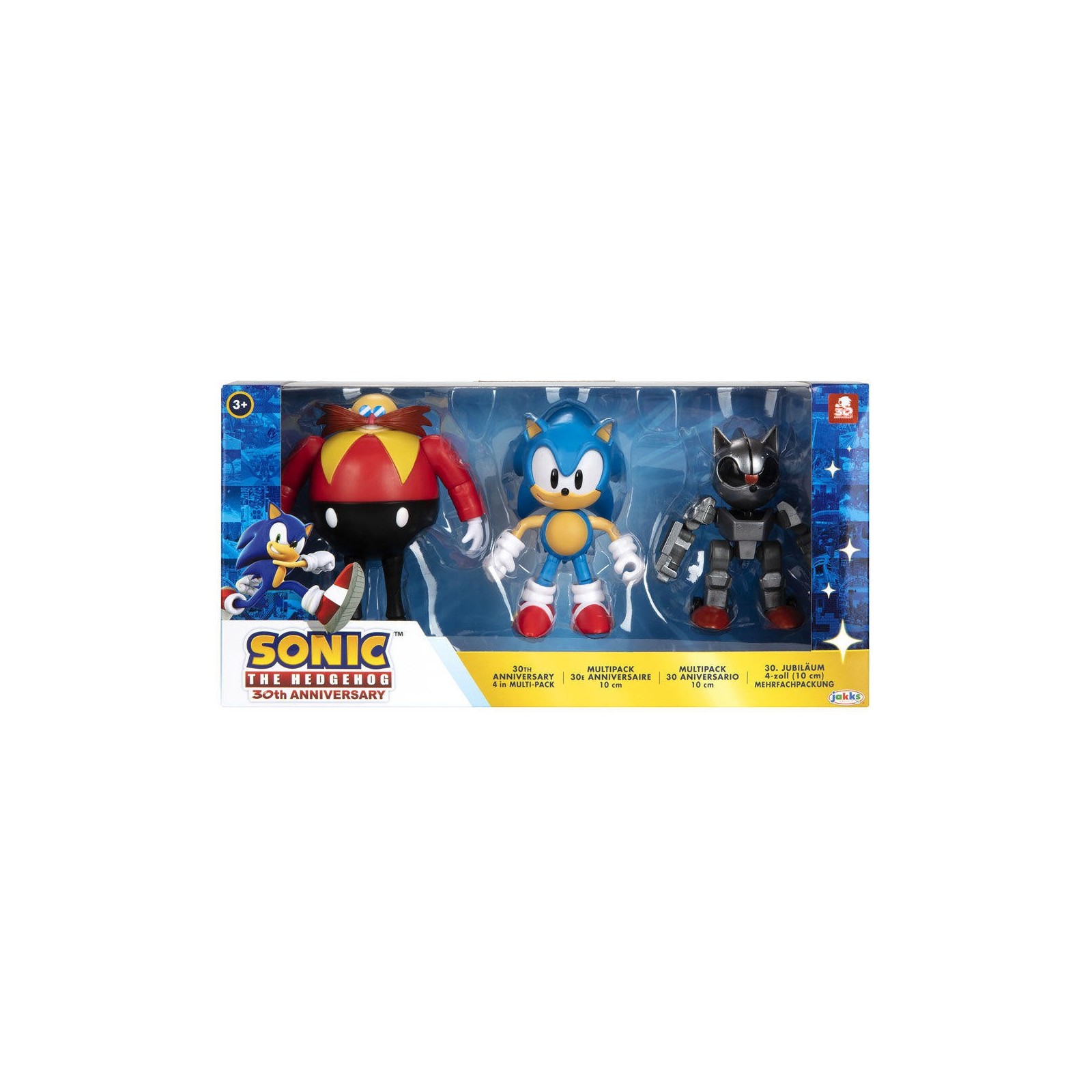 Blister 3 Figuras 30Th Anniversary Sonic The Hedgehog 10Cm