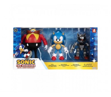 Blister 3 Figuras 30Th Anniversary Sonic The Hedgehog 10Cm